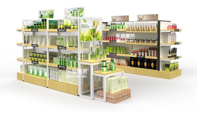 开云电竞网站:化妆品货架有哪些款式？(图3)