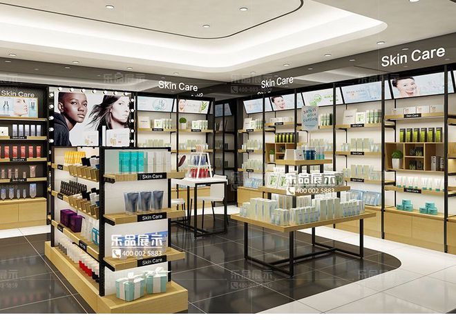 开云电竞网站:化妆品货架有哪些款式？(图1)